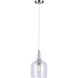 Keeva 1 Light 8 inch Brushed Nickel Pendant Lighting Ceiling Light