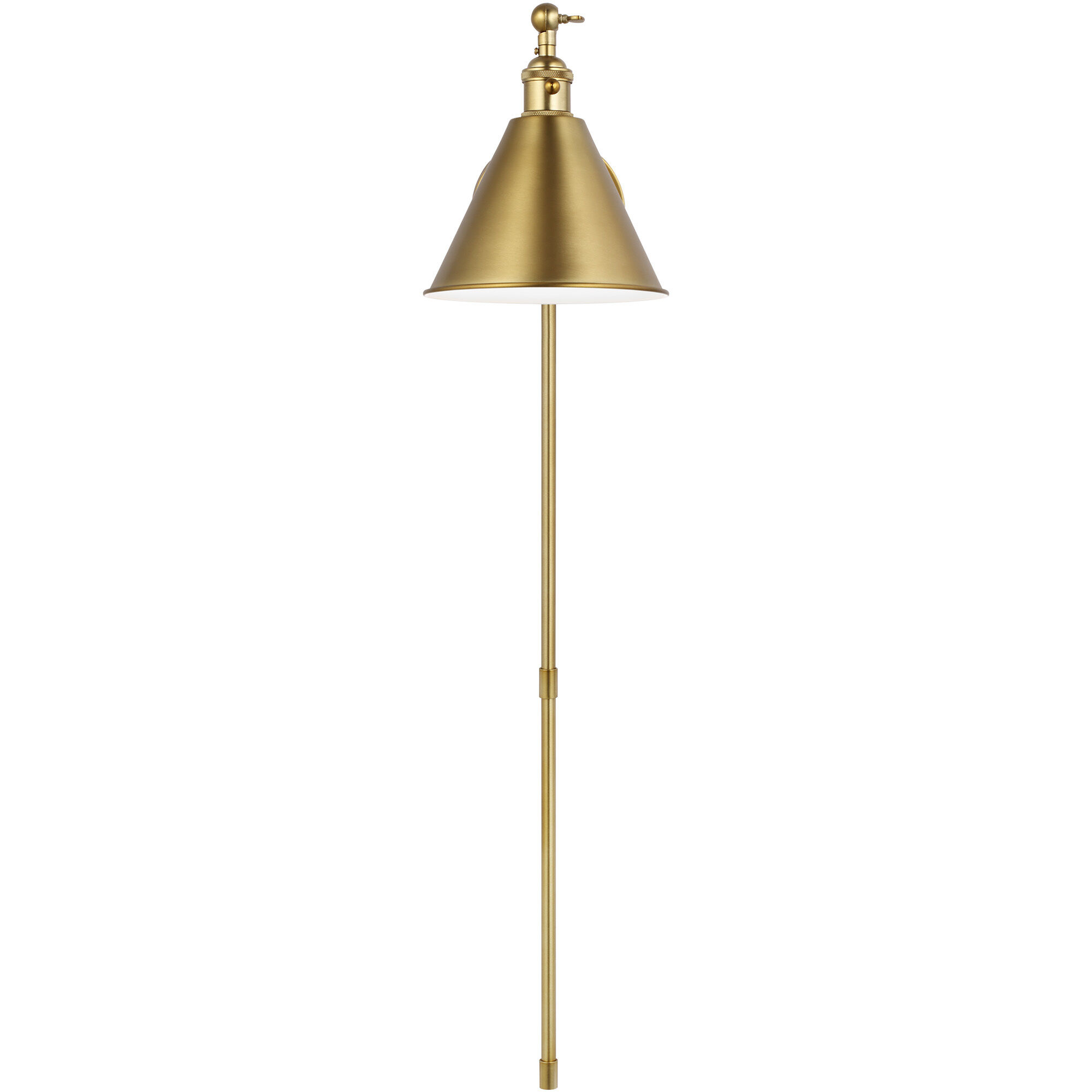 C&M by Chapman & Myers Salem Wall Bath Fixture Wall Light in Satin Brass