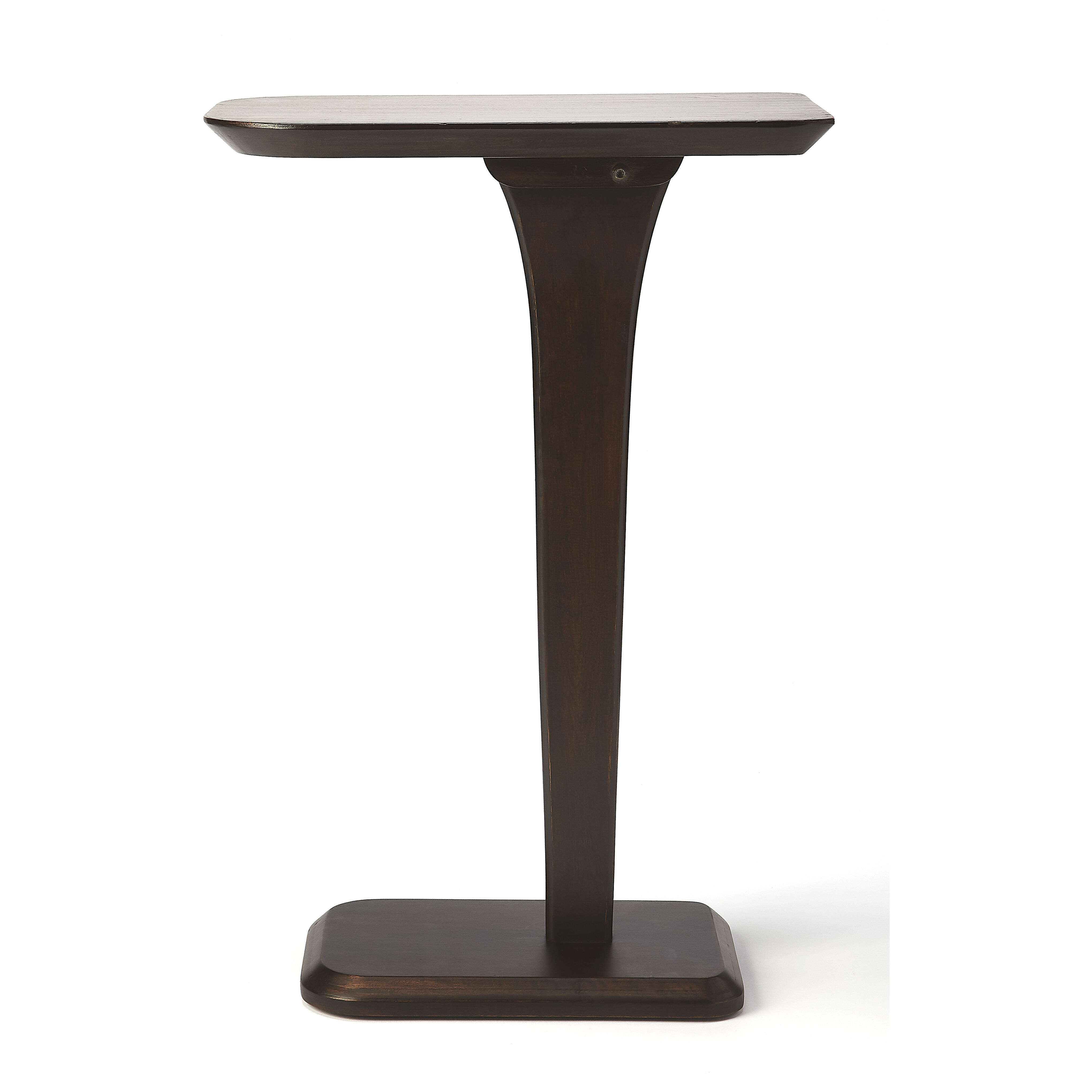 Modern Expressions Patton Cocoa Brown 27 X 18 inch Butler Loft Accent Table, Pedestal