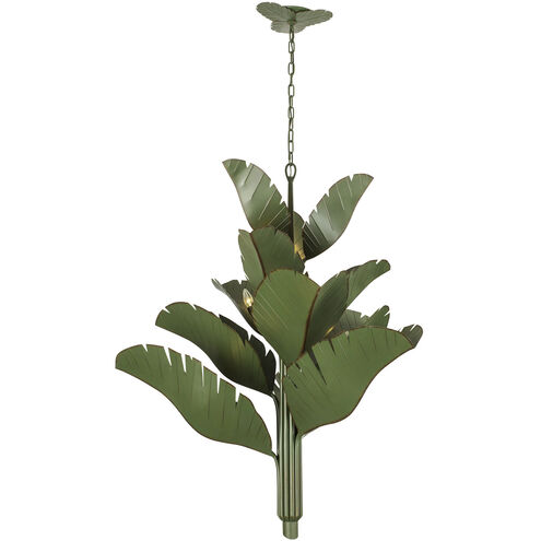 Banana Leaf 12 Light 44 inch Banana Leaf Chandelier Ceiling Light