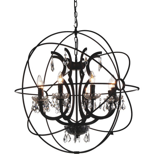 Campechia 8 Light 28 inch Brown Up Chandelier Ceiling Light