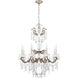 La Scala 8 Light 25 inch Antique Silver Chandelier Ceiling Light in Heritage, Antique Silver Cast