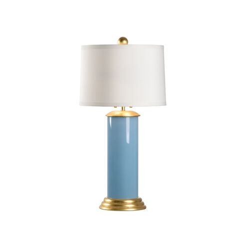 Wildwood 32 inch 60.00 watt Turquoise/Gold Leaf Table Lamp Portable Light