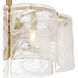 Maisie 21.75 inch Brushed Gold Fandelier