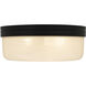 Langford 3 Light 15 inch Matte Black Flush Mount Ceiling Light