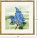 Happy Blooms Blue and Green and Multi and White Framed Art