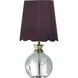 Beatrice 14 inch 40 watt Clear and Polished Gold Table Lamp Portable Light