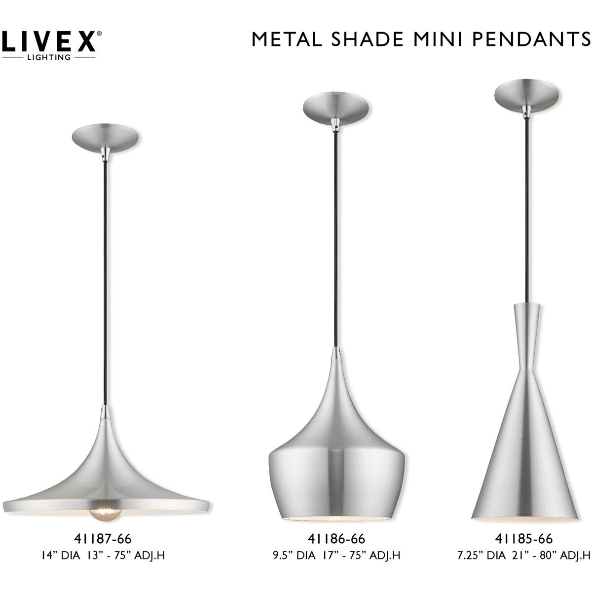 Allison 1 Light 7 inch Brushed Aluminum Mini Pendant Ceiling Light