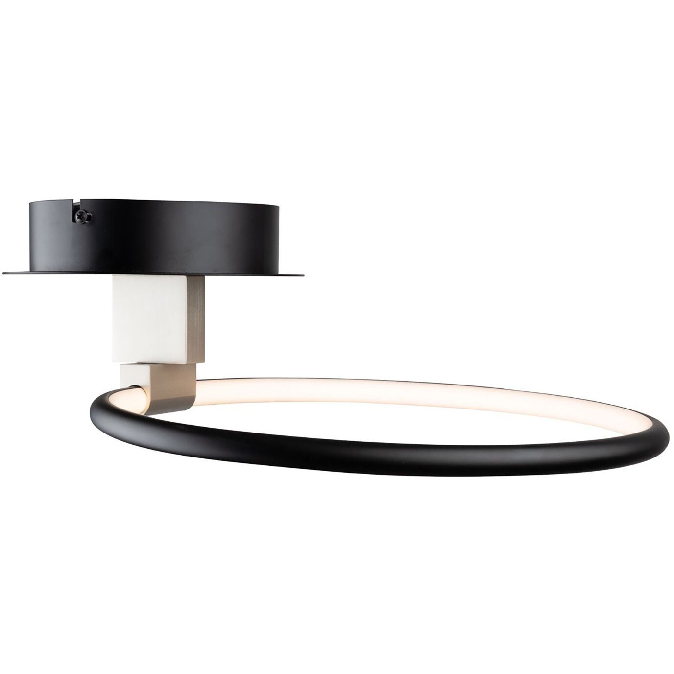 Halo LED 15 inch Black Semi-Flush Mount Ceiling Light