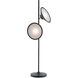 Bulat 74 inch 25 watt Antique Black/White Opaque Floor Lamp Portable Light