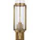 Flynn 1 Light Time Worn Brass Wall Sconce Wall Light