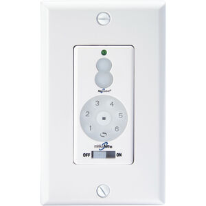 Aire White Dc Wall Fan Control