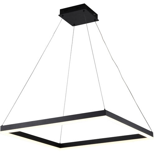 Canada LED 30 inch Matte Black LED Chandelier Ceiling Light