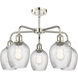Salina 5 Light 23 inch Polished Nickel Chandelier Ceiling Light