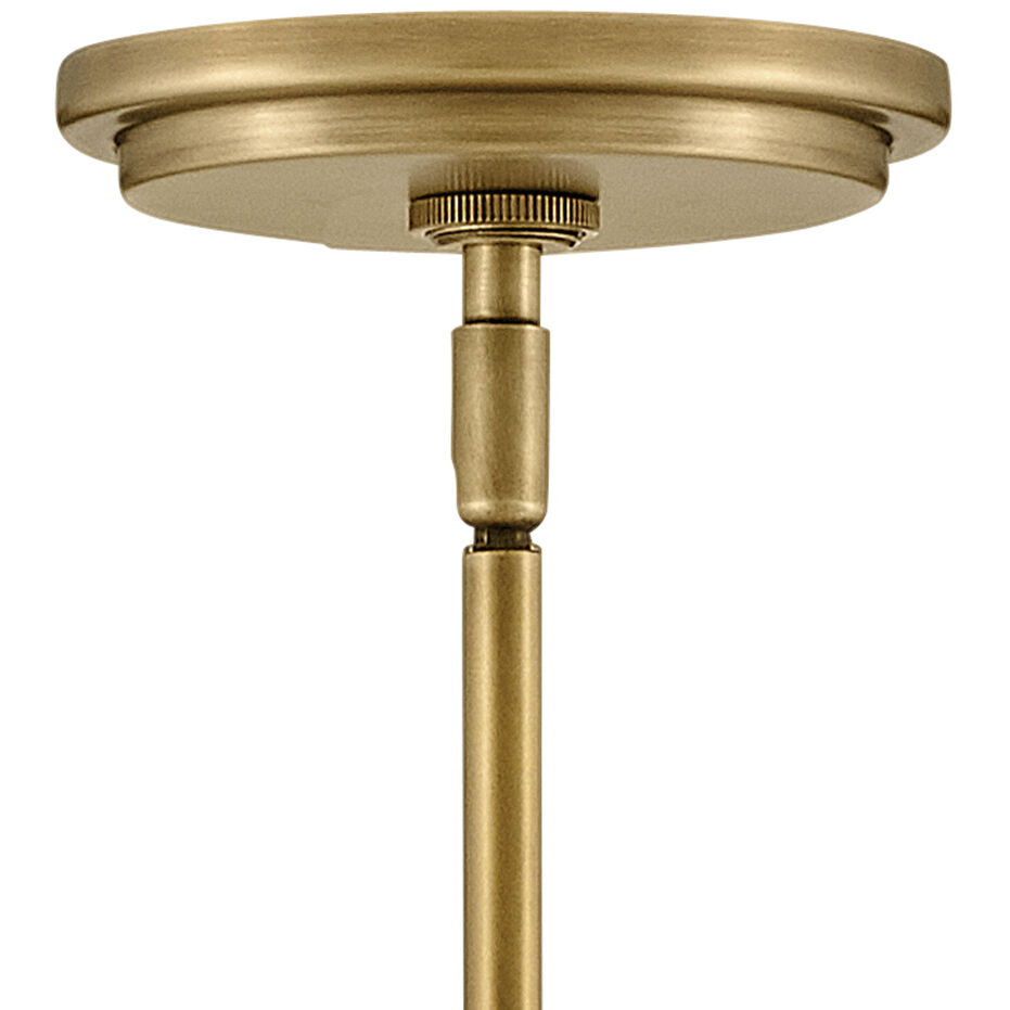 Tournon 15 inch Heritage Brass with Polished White Indoor Pendant Ceiling Light