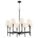 Belshaw 8 Light 33 inch Matte Black Chandelier Ceiling Light