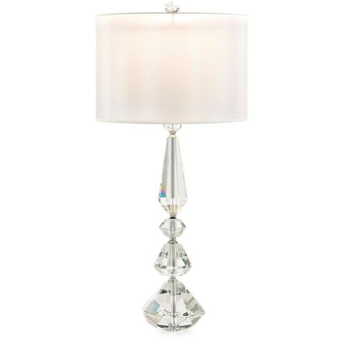 Balustered Crystal 25.5 inch Table Lamp Portable Light