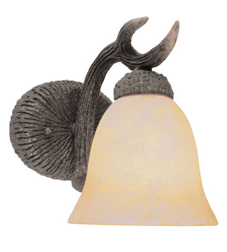 Faux Deer Antler 1 Light 10 inch Replica Deer Antler Wall Sconce Wall Light