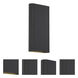 Lux Bi Wall Sconce Wall Light in Black
