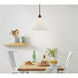 Arti 1 Light 15 inch Black with Cased Opal glass Pendant Ceiling Light in Black / Cased Opal