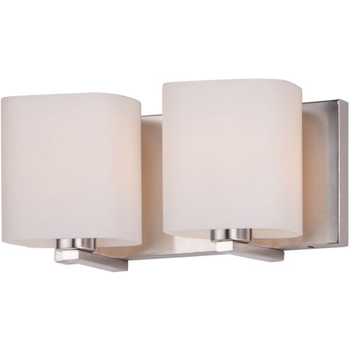 Wrap 2 Light 13 inch Satin Nickel Bath Vanity Wall Light