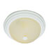 Del Mar 2 Light 11 inch Antique White Flushmount Ceiling Light