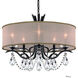 Vesca 5 Light Ferro Black Chandelier Ceiling Light in Gold