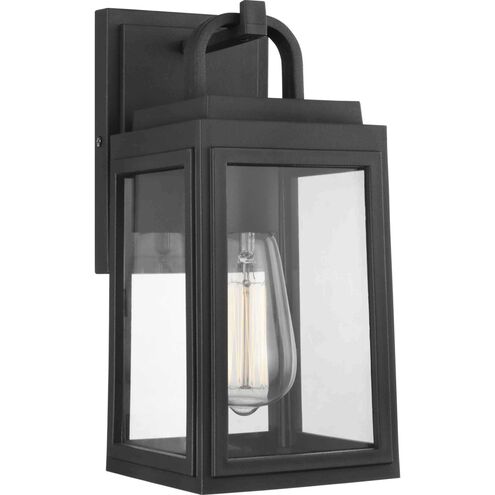Grandbury 1 Light 12 inch Textured Black Outdoor Wall Lantern, with DURASHIELD, Small