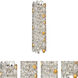 Vitozzi 3 Light 8 inch Antique Silver Leaf Sconce Wall Light