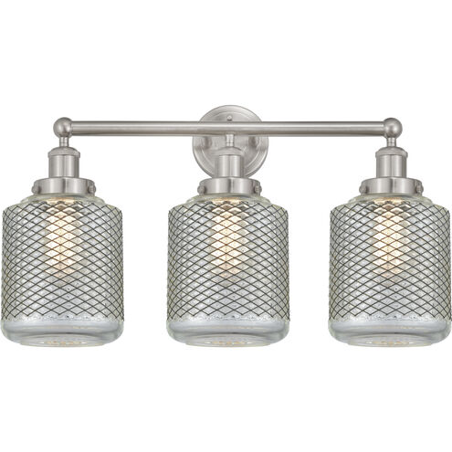 Stanton 3 Light 24 inch Brushed Satin Nickel Bath Vanity Light Wall Light