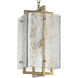 Solara 4 Light 12.4 inch Vintage Brass and Handblown Glass Pendant Ceiling Light