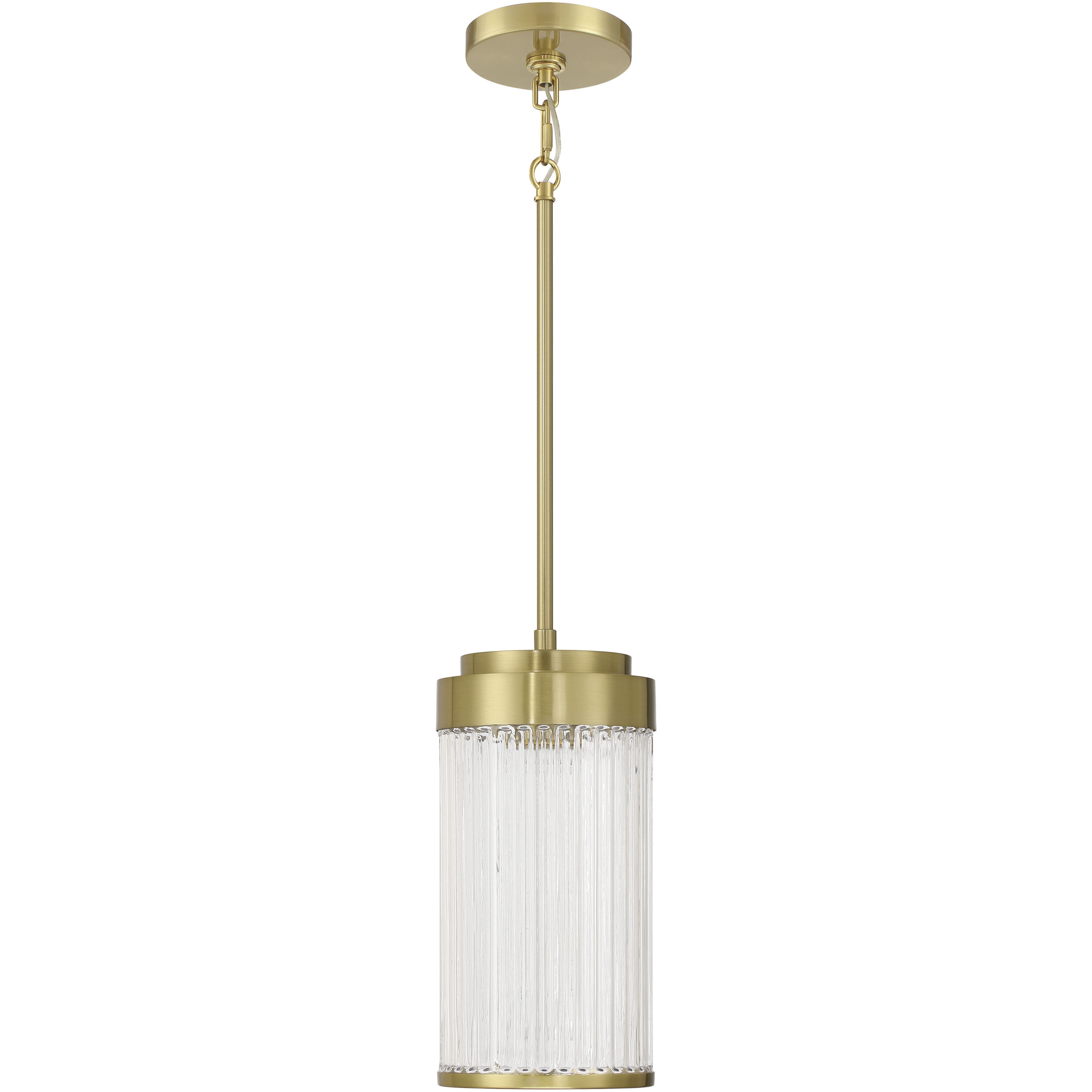 Whittley 1 Light 6 inch Satin Brass Pendant Ceiling Light