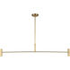 Sean Lavin Ponte 4 Light 50 inch Hand Rubbed Antique Brass Linear Chandelier Ceiling Light