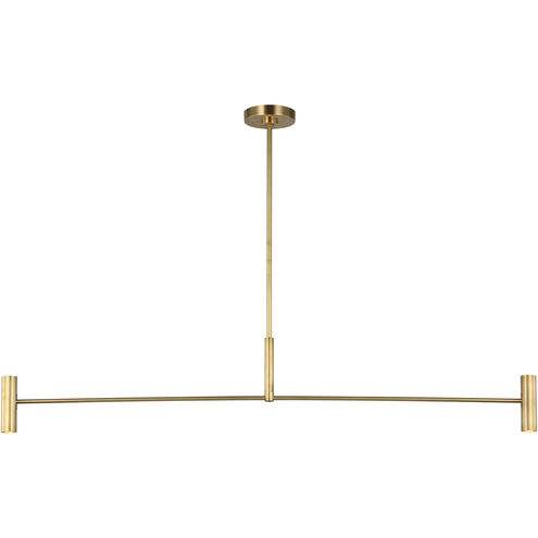 Sean Lavin Ponte 4 Light 50 inch Hand Rubbed Antique Brass Linear Chandelier Ceiling Light