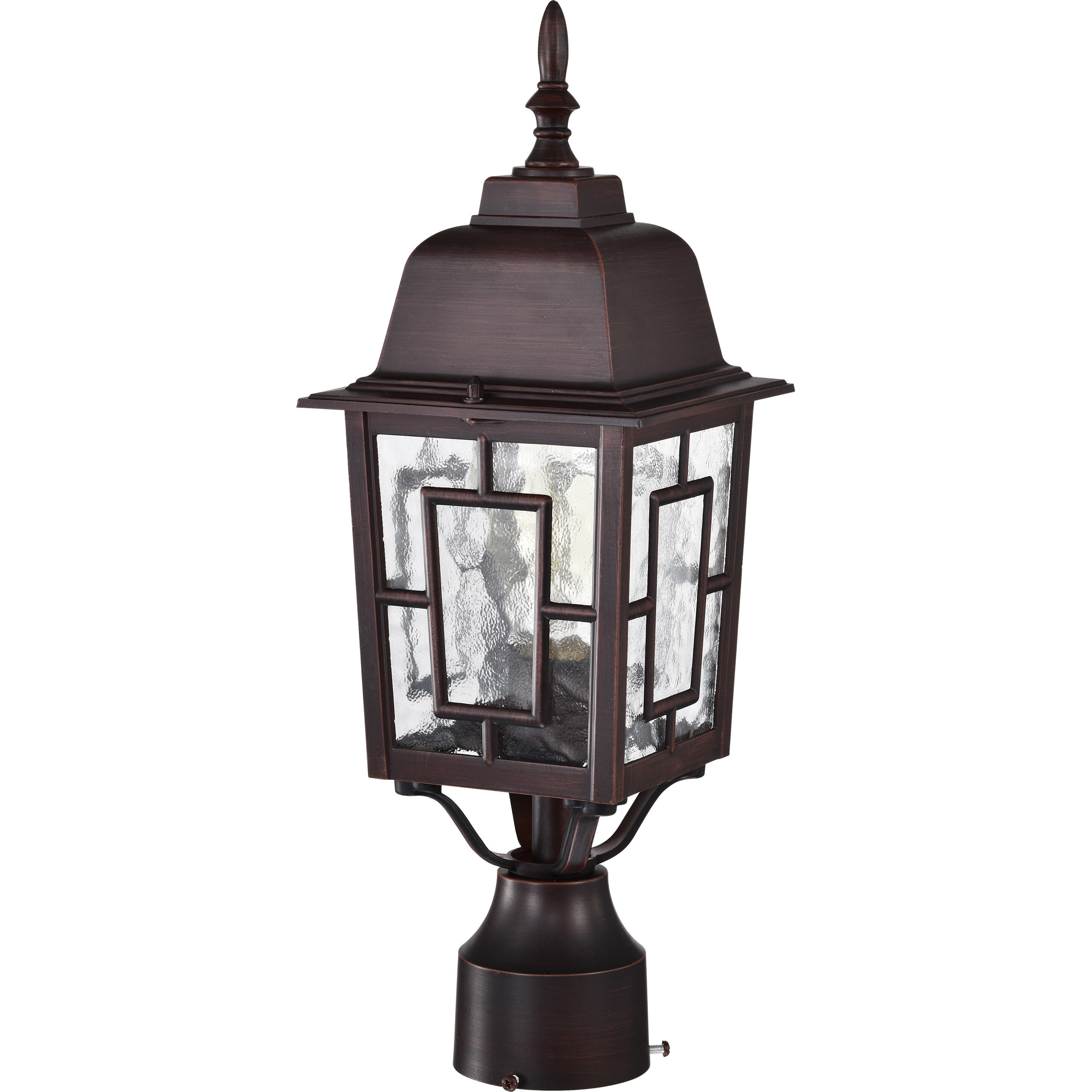 Banyan 1 Light 17 inch Rustic Bronze Outdoor Post Light