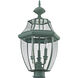 Monterey 3 Light 23.5 inch Verdigris Outdoor Post Top Lantern