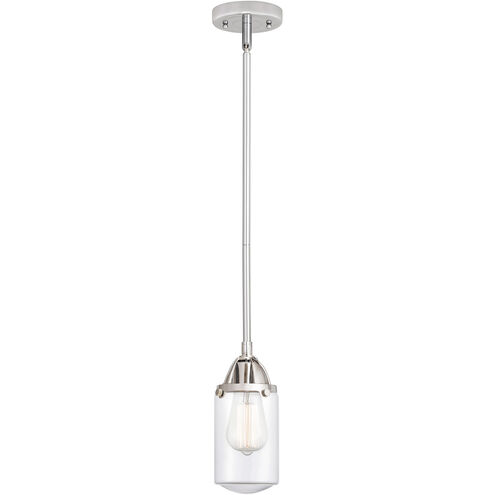 Nouveau 2 Dover LED 5 inch Polished Chrome Mini Pendant Ceiling Light in Clear Glass