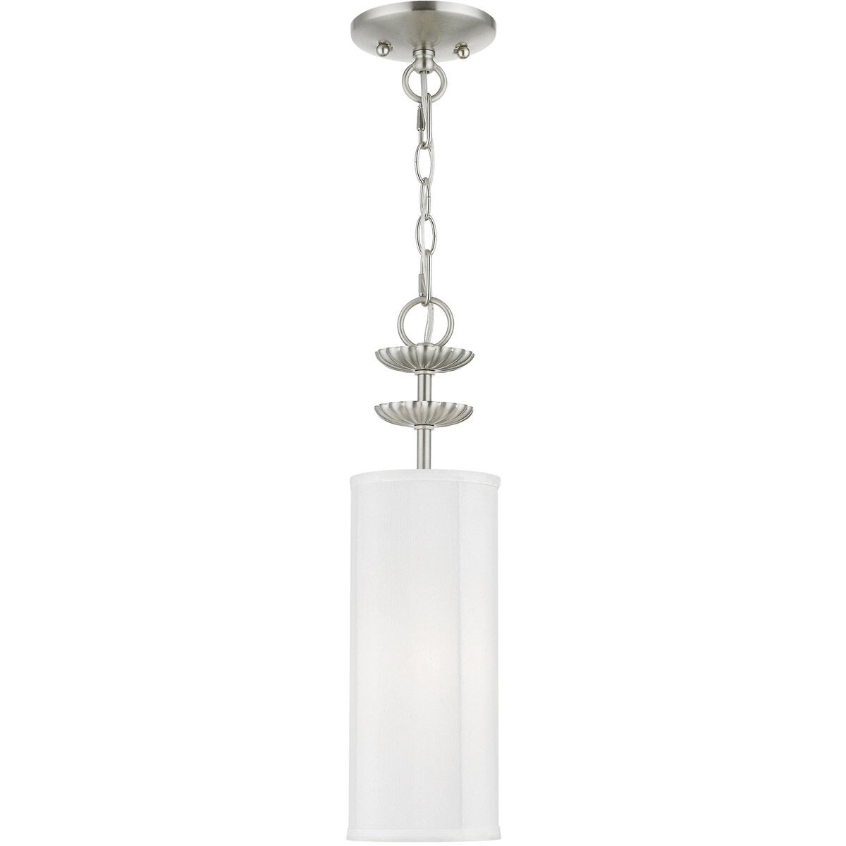 Brookdale 1 Light 5 inch Brushed Nickel Mini Pendant Ceiling Light