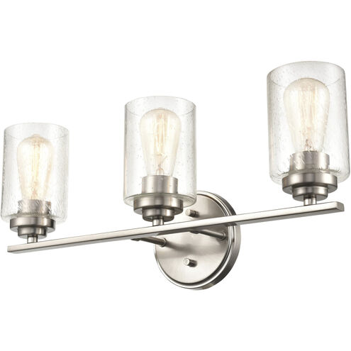 Moven 3 Light 22 inch Satin Nickel Bathroom Vanity Light Wall Light