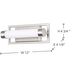 Canal LED 12 inch Brushed Nickel Bath Vanity Light Wall Light