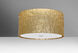 Tamburo LED 16 inch Satin Nickel Semi-Flush Mount Ceiling Light in Stone Gold Foil Glass