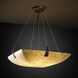 Clouds LED 21 inch Brushed Nickel Pendant Ceiling Light in 3000 Lm LED, Square Bowl