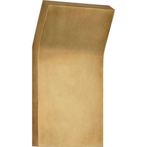 Peter Bristol Bend LED 4.5 inch Natural Brass Wall Light, Medium
