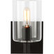 Fullton 1 Light 4.75 inch Midnight Black Bath Vanity Wall Light