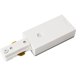 Signature Matte White Track End Feed Connector Ceiling Light