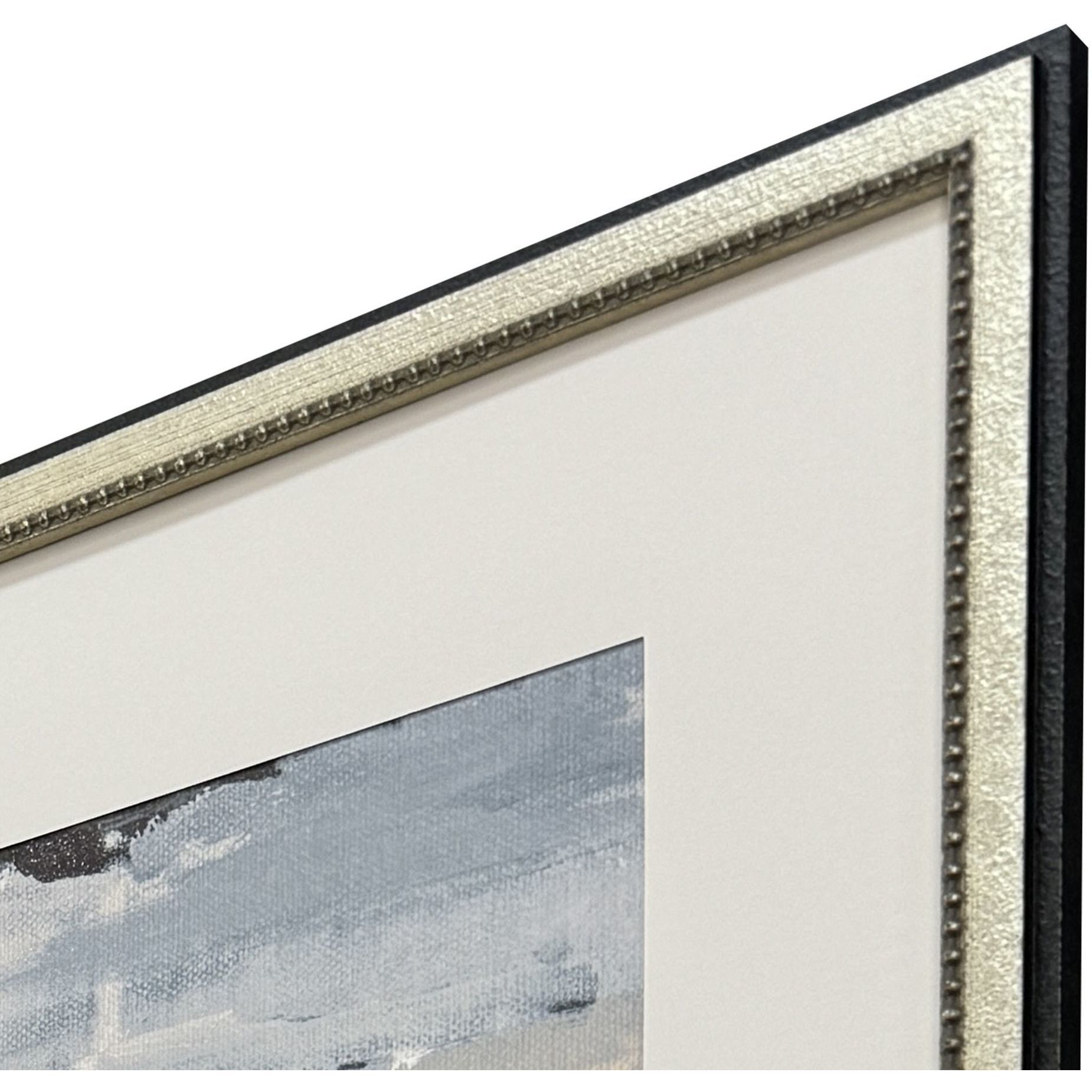 Splendid Blues Blue and Beige and White Framed Art