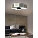 Pastore 6 Light 33 inch White and Black and Taupe and Grey and Cappuccino Flush Mount Ceiling Light 