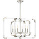 Rotterdam 6 Light 24.75 inch Polished Nickel Pendant Ceiling Light