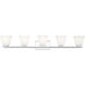 Annalise 5 Light 42 inch Chrome Vanity Wall Light