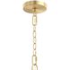 Jheni 6 Light 36 inch Brushed Gold Chandelier Ceiling Light